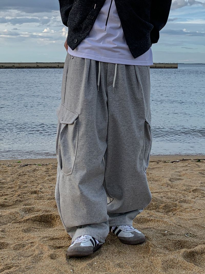 Dean Button Cargo Sweat Pants