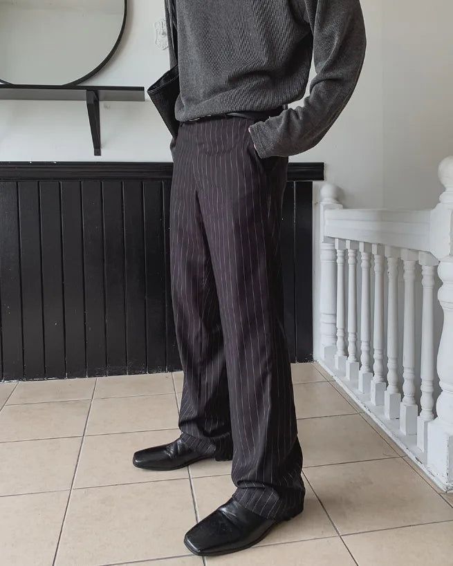 Bonnen Striped Flare Slacks