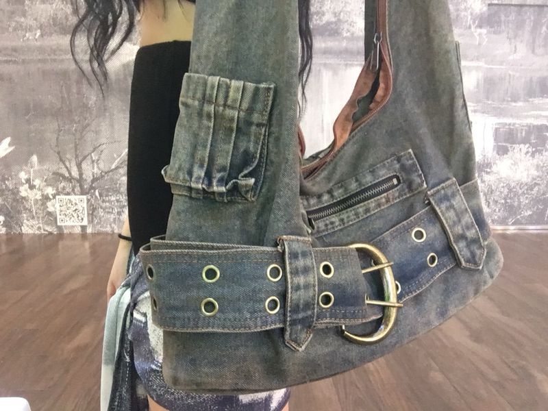 Vintage denim bag