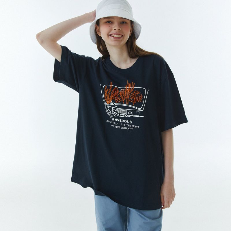 Coral T-Shirt Navy