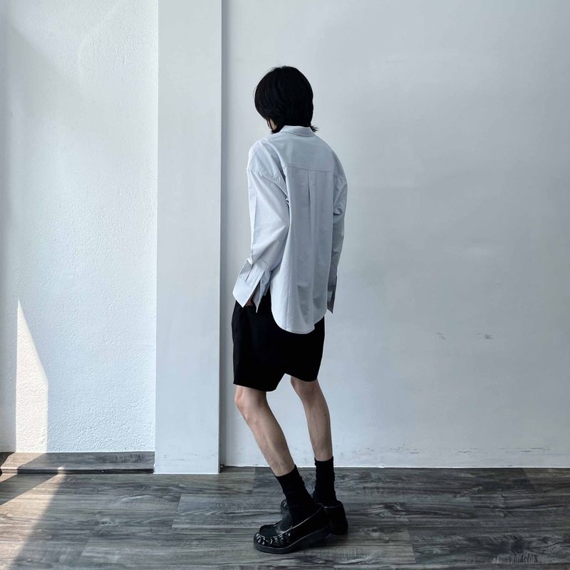 Sharp Silhouette Long-Sleeve Shirt