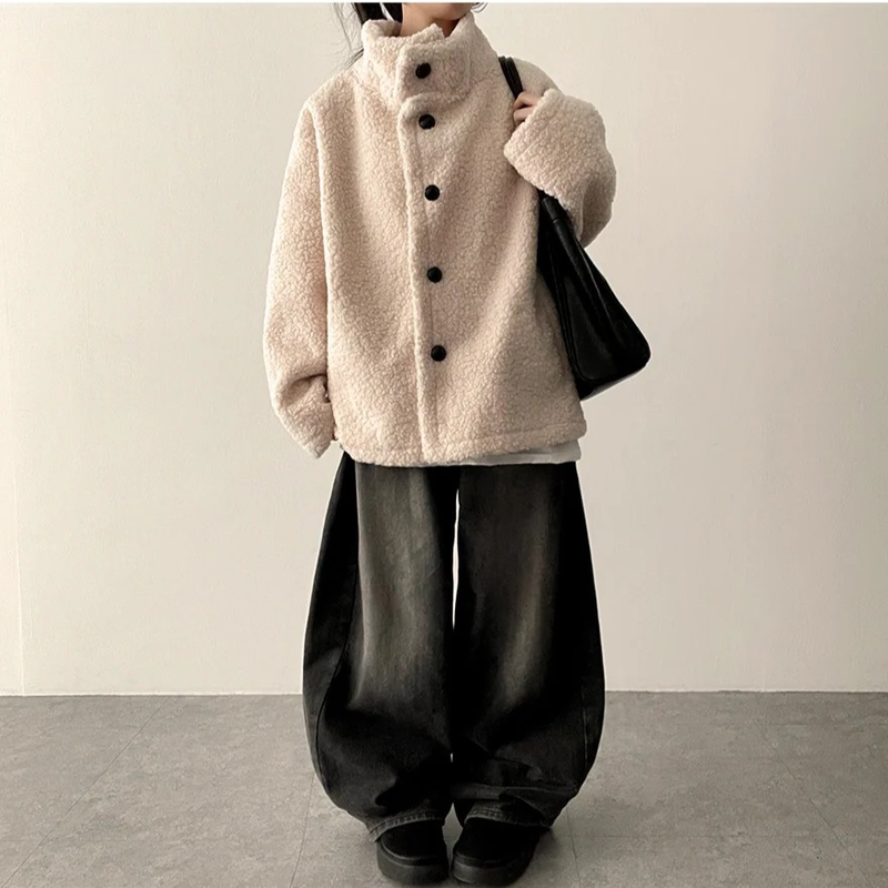 Lottie high neck pogle long coat