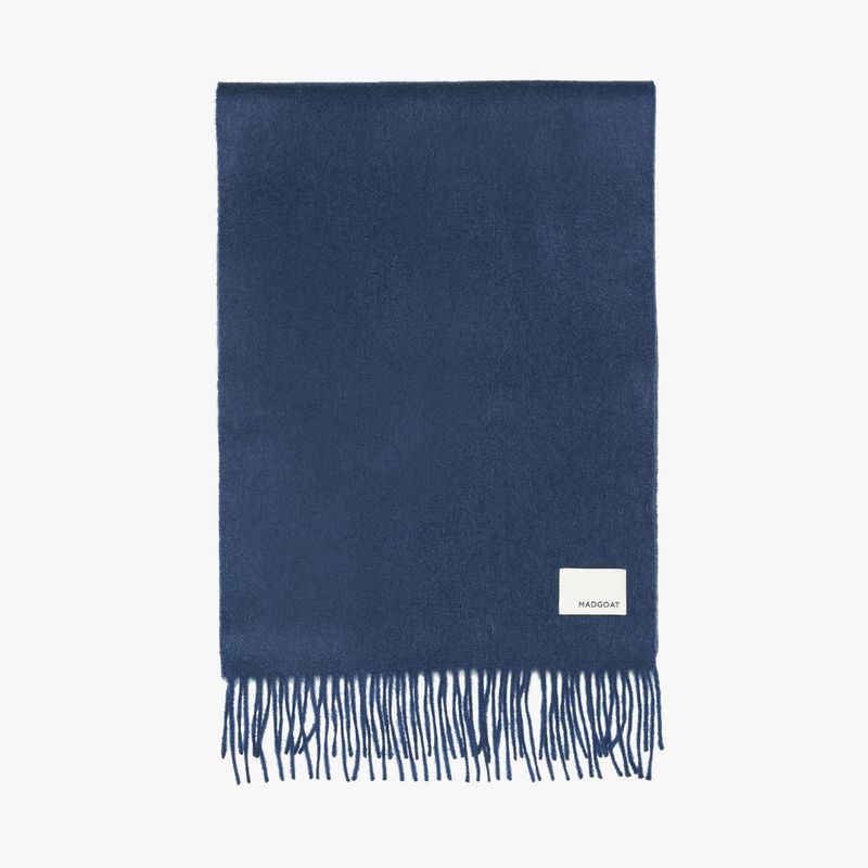 MADGOAT（マッドゴート）の「Wool Woven Scarf Solid_Indigo Blue（Fashion Accessories）」