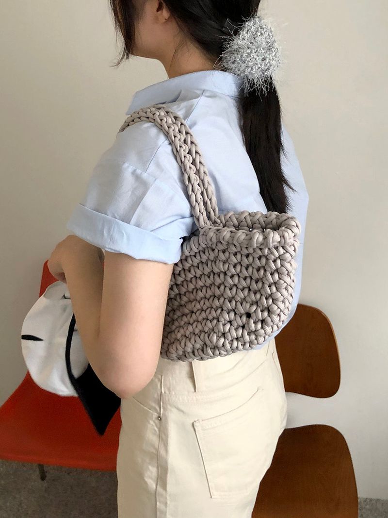basket bag (gray)