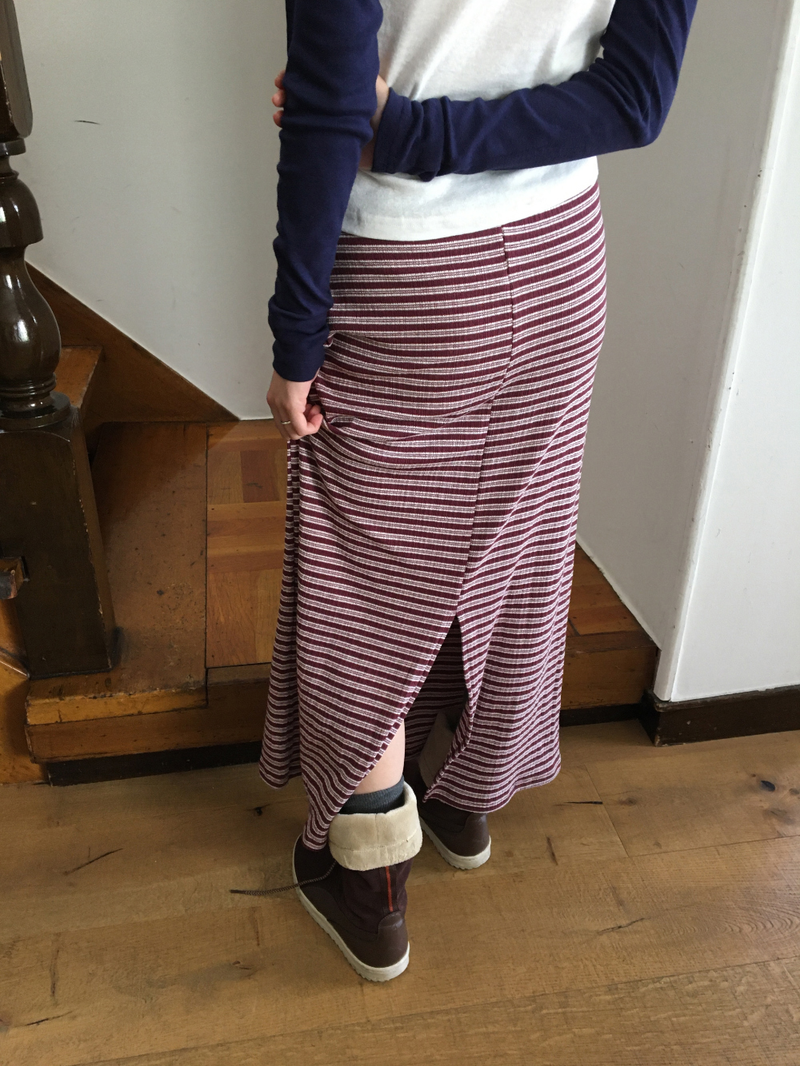 Renew knit long skirt (2color)