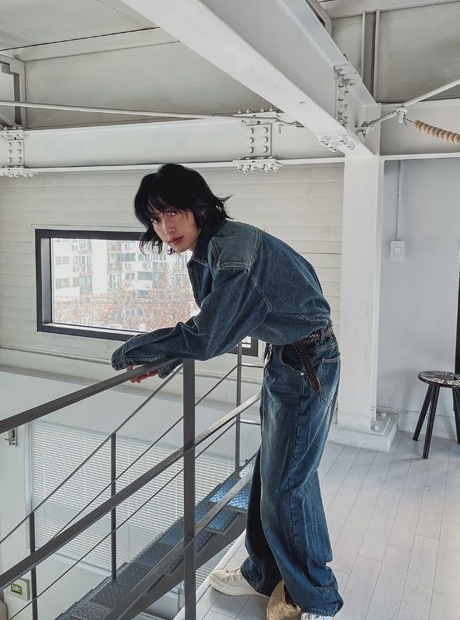 Hamb Work Patch Denim Shirt