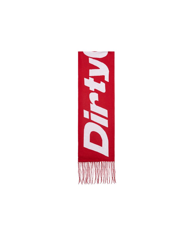 DirtyCoins（ダーティーコインズ）の「DirtyCoins Logo Red Wool Knit Scarf（Fashion Accessories）」