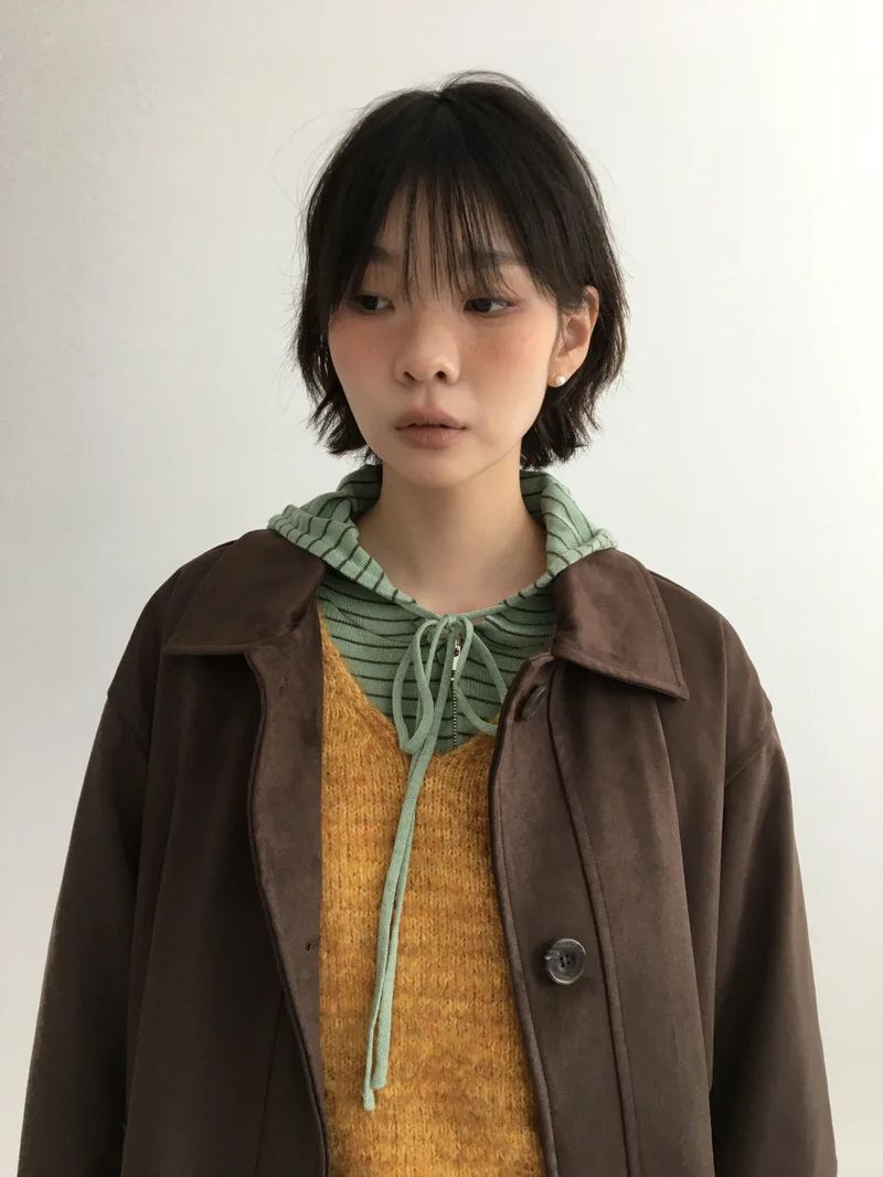 Bonbon Boucle V-neck Knit (5color)