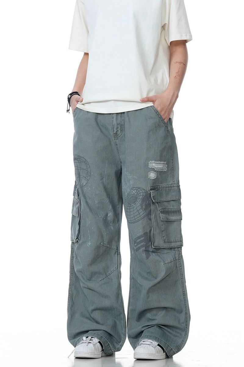 CZ Basicsの「Distressed Multi-Pocket Cargo Pants(Pants)」