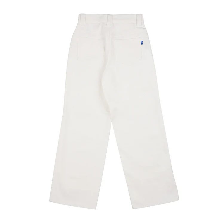 WMNS LOOSEFIT COTTON PANTS WHITE