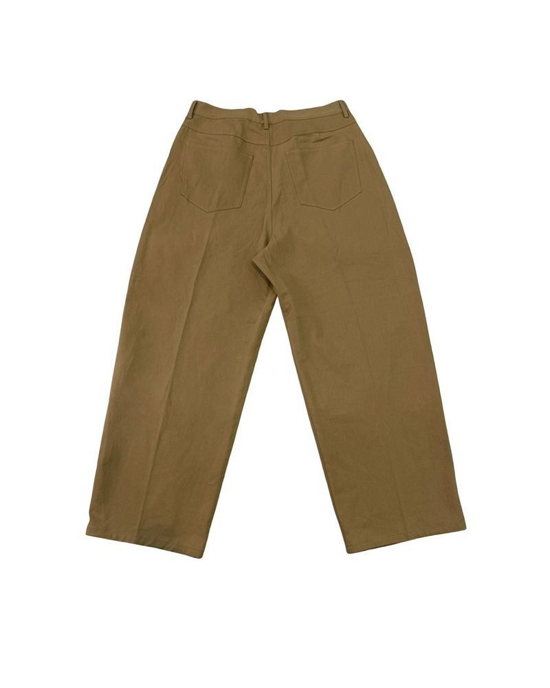 Bino Curved Wide Cotton Pants