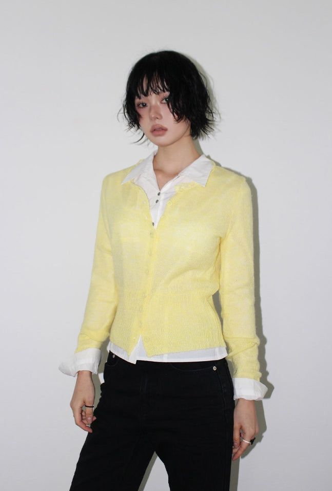 SHEER WAVE CARDIGAN