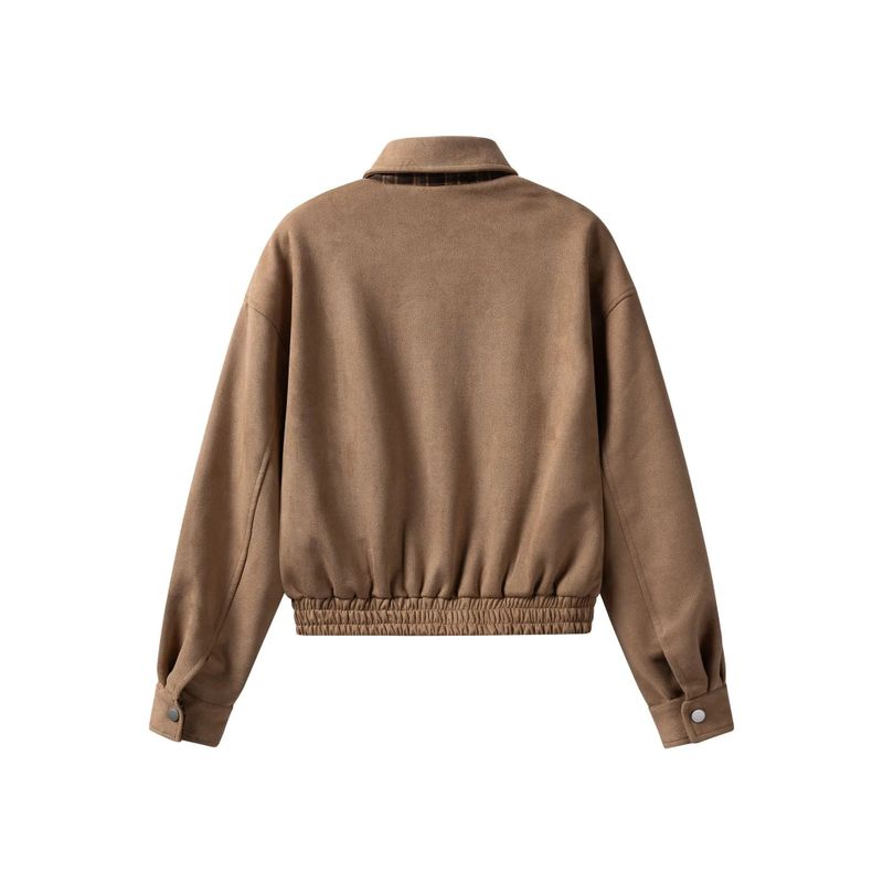 Brielle Suede Harrington Jacket