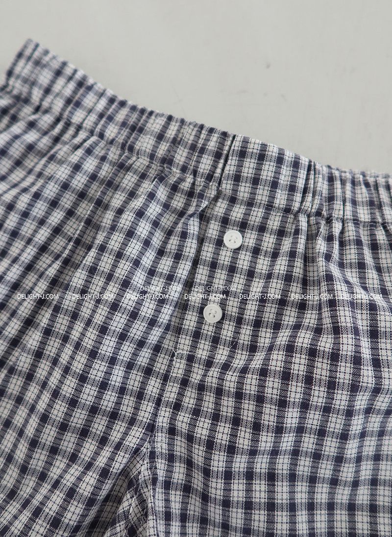 Check Button Trunk Brief Shorts