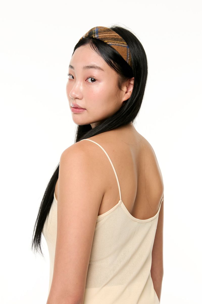 YONOSE（ヨノセ）の「チェックへアバンド（ヘアアクセサリー）」