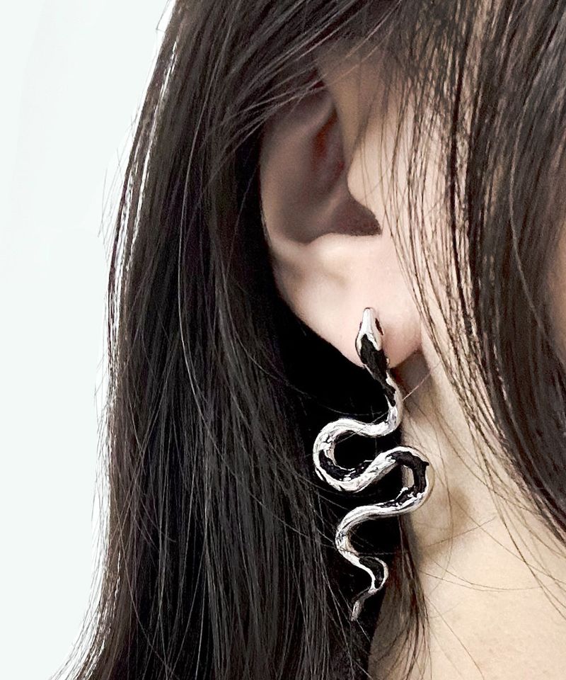 Black Snake Earrings
