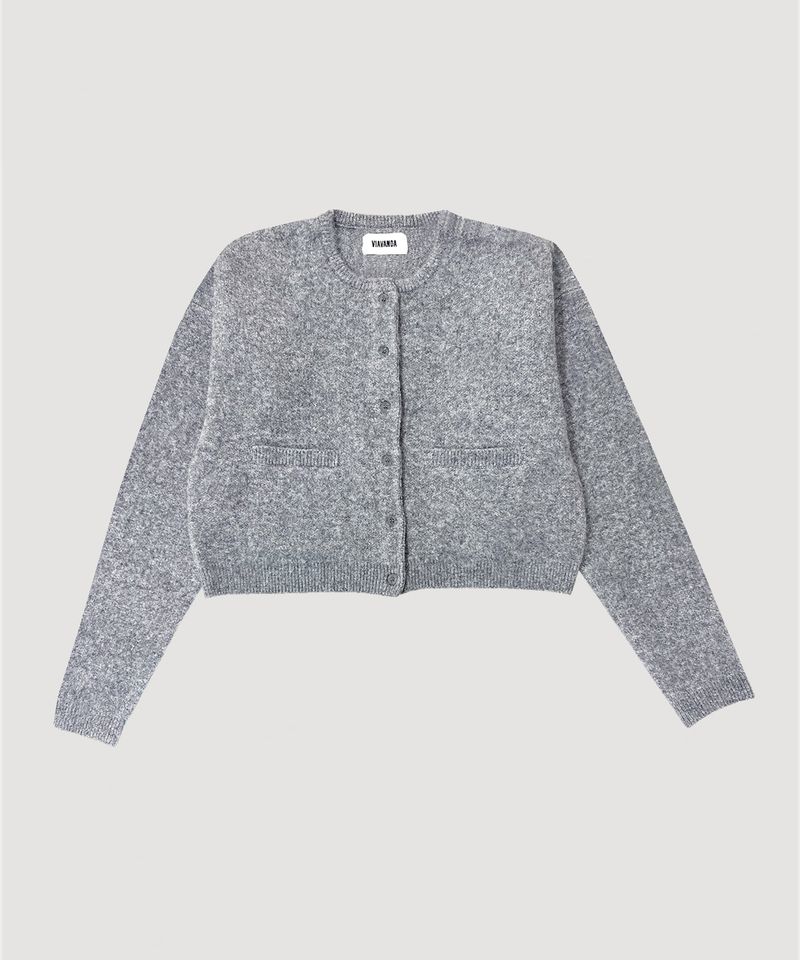 FLUFFY KNIT CARDIGAN