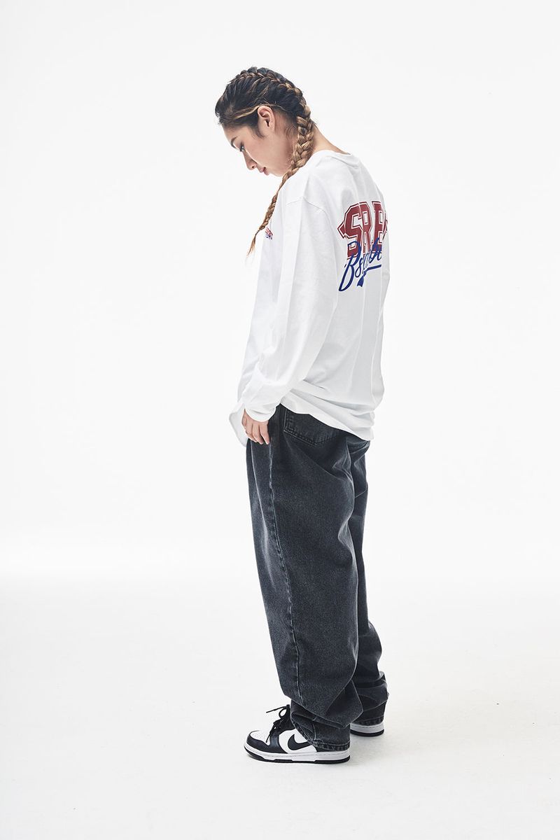 MBSRCOPT102 MID90 BAGGY DENIM PANTS BLACK