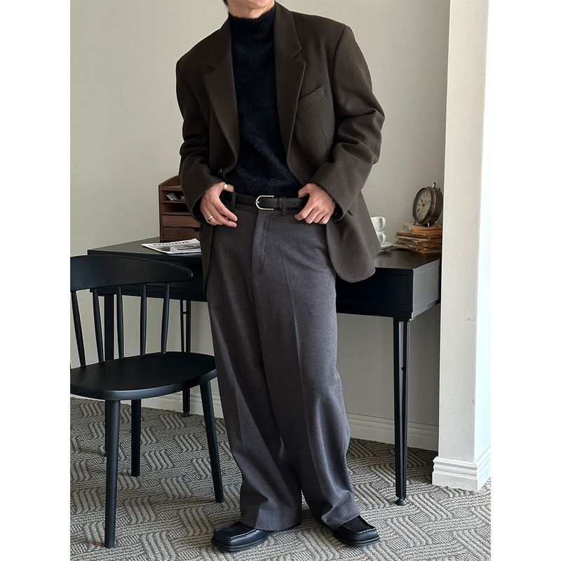 [F/W] Herringbone wide slacks(3color)