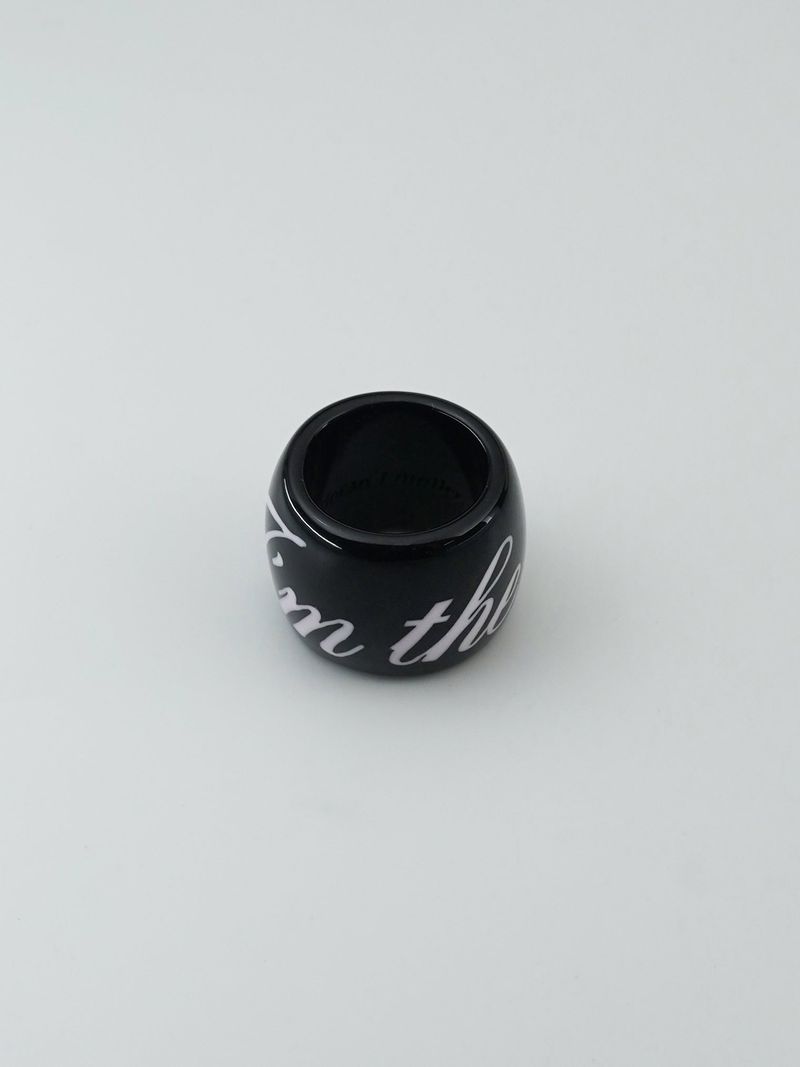 [Formica] Spell ring (Black pink)