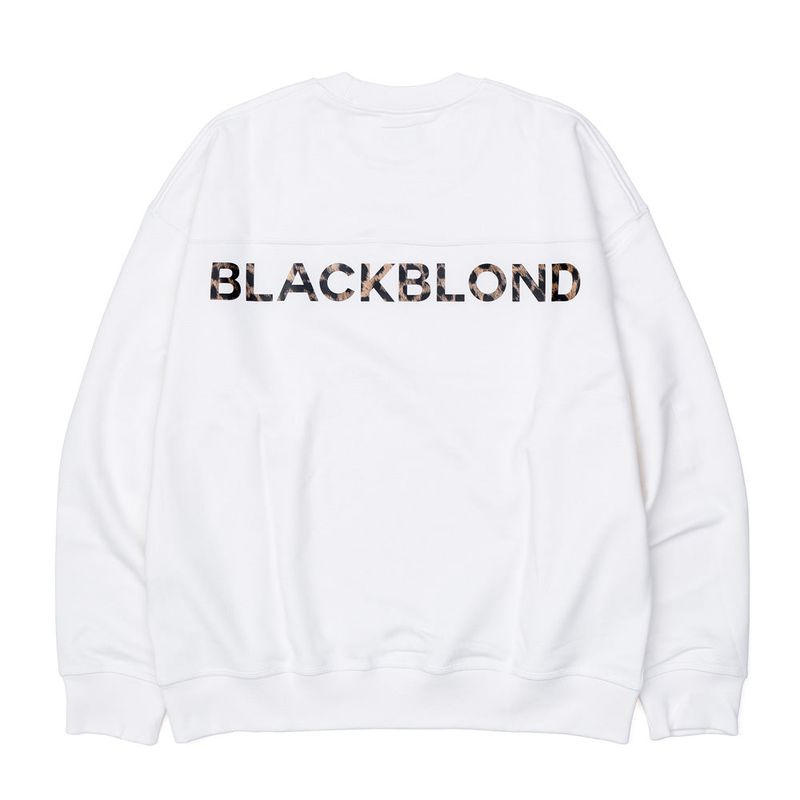BBD Leopard Classic Smile Logo Sweatshirt (White)