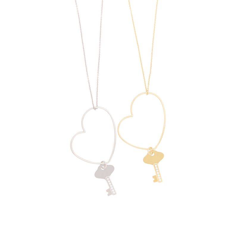 Viollina(ビオリーナ)の「Heart Key Necklace_2 colors(Accessories)」