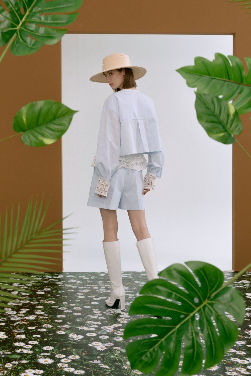 Cotton lace shirt