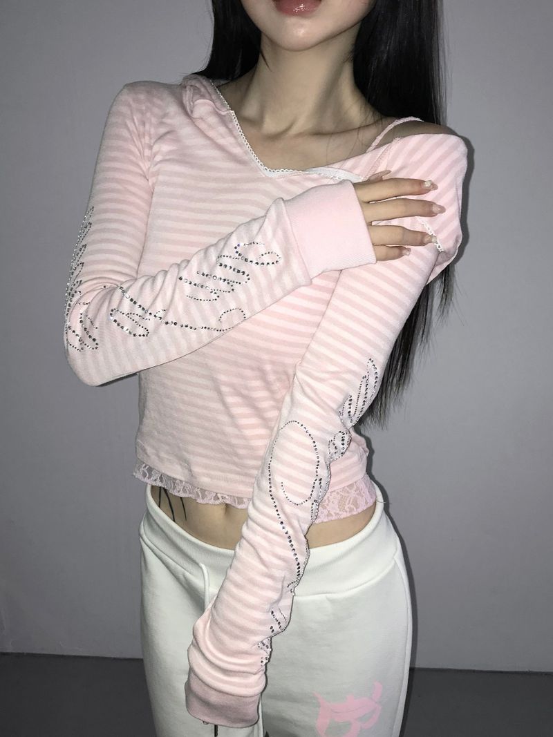 THEAIRTOWN(ザエアータウン)の「cupid striped hoodie(2 color) (Tops)」