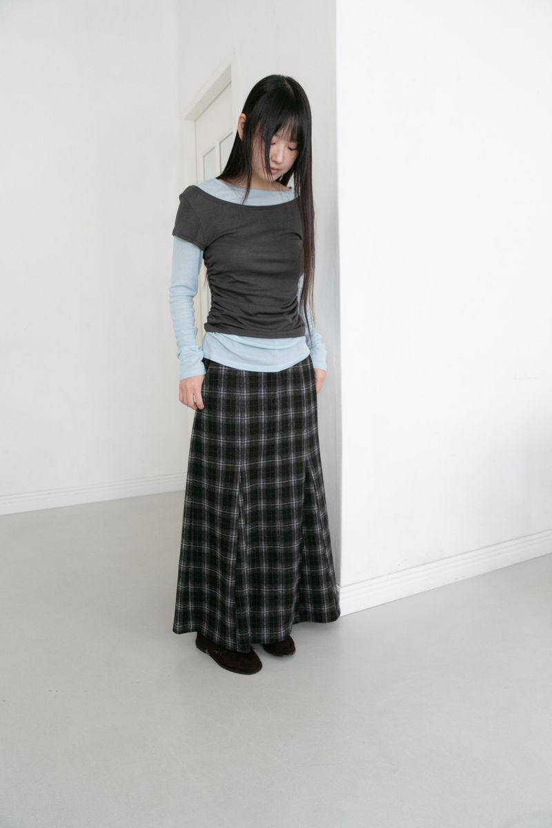tencel color layered top(4colors)