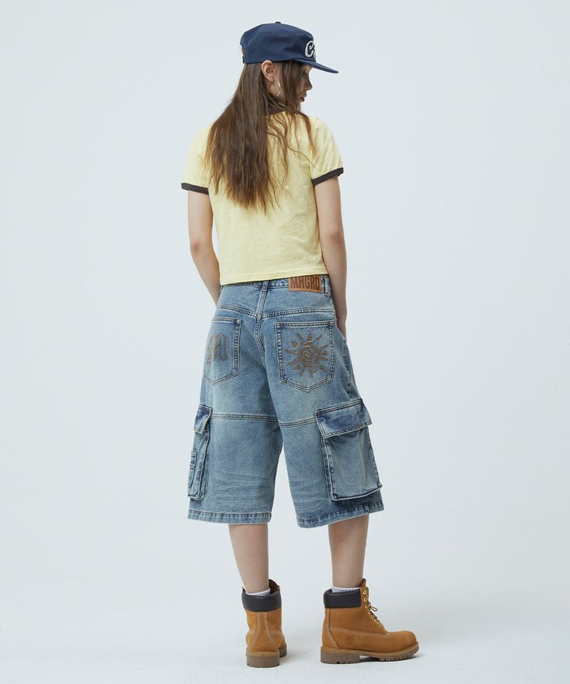 BERMUDA CARGO DENIM SHORT