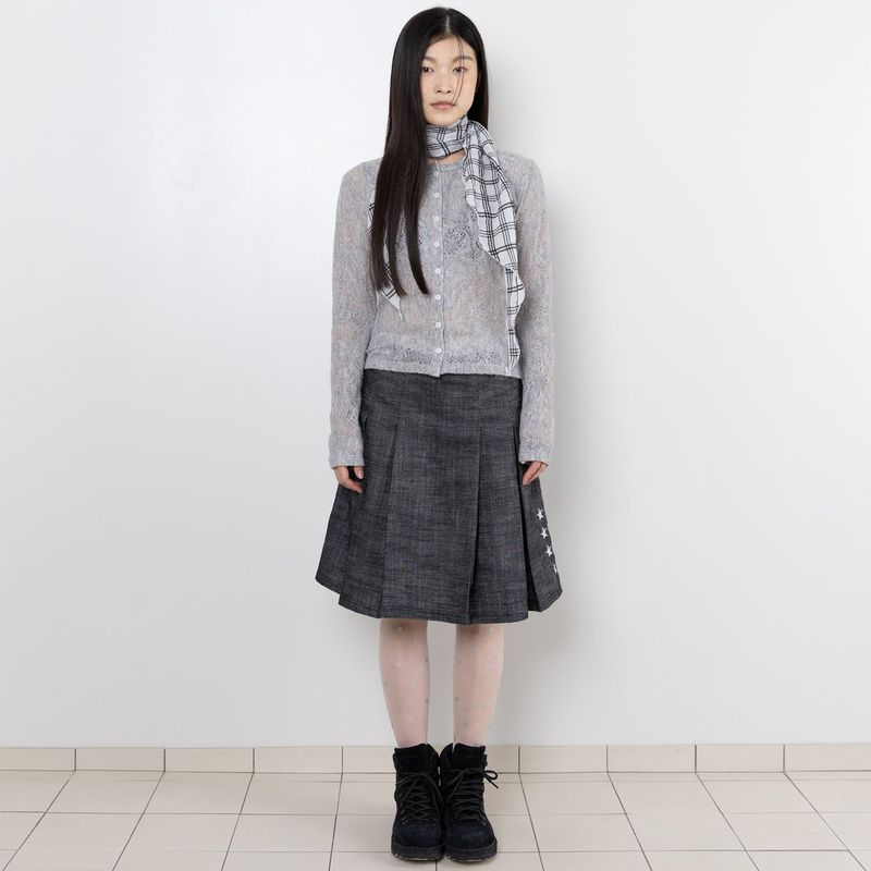 TTTTwister Pleat Skirt - Black