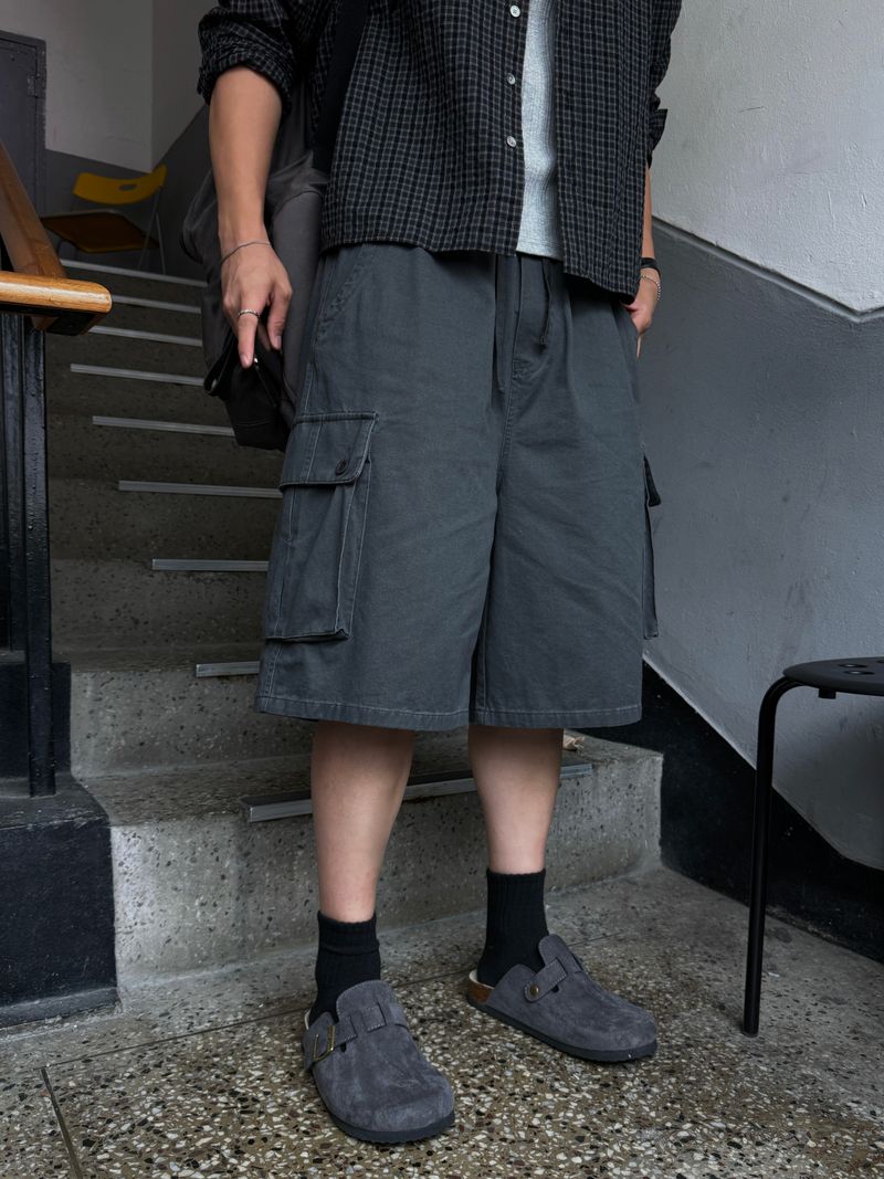 Sand vintage bermuda pants