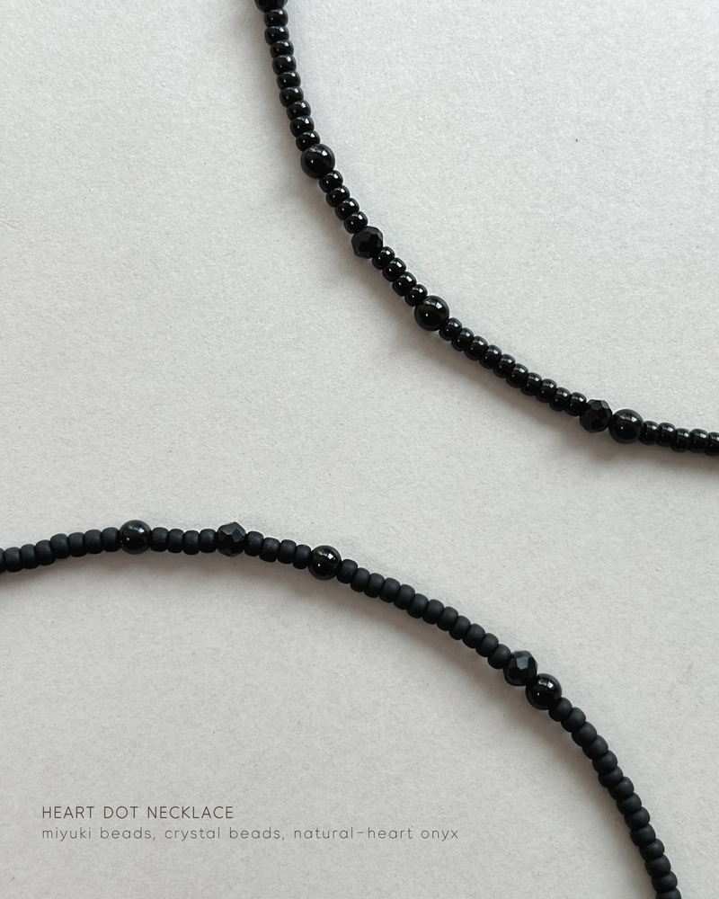 [Matt] Heart Dot Necklace