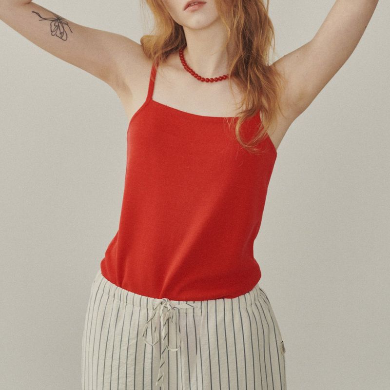 Essential Linen Knit Sleeveless Top