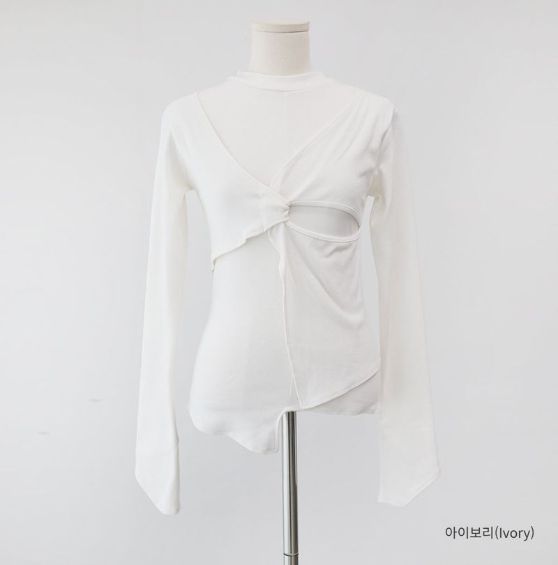 Twisted Slit T-Shirt