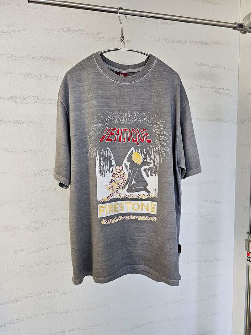 VENTIQUE Pig Firestone T-shirt 2color