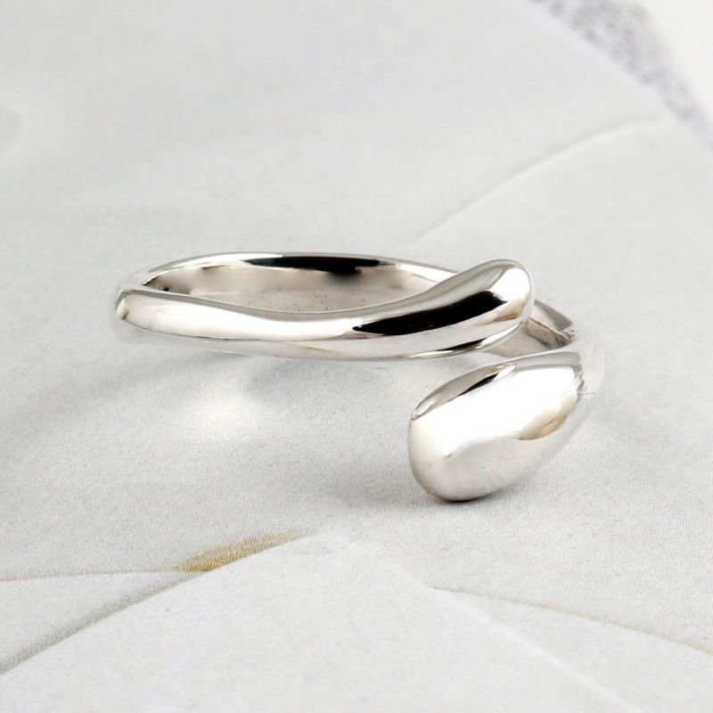 SVR-S630 Silver 92.5 ring open band daily women's silver ring size adjustable