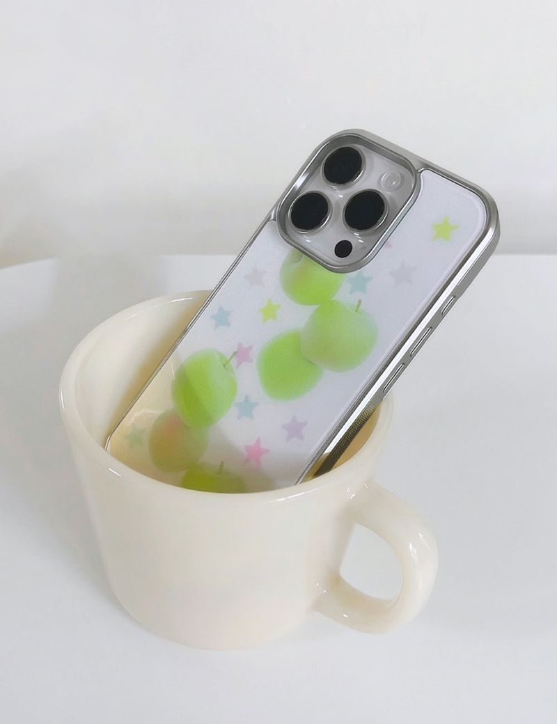 【MADE】Apple Fizz Silver Bumper Case