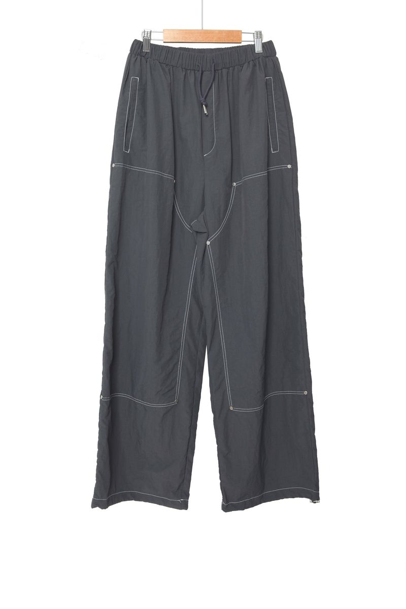 double-stitch nylon pants