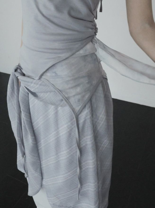 Ar knot check skirt