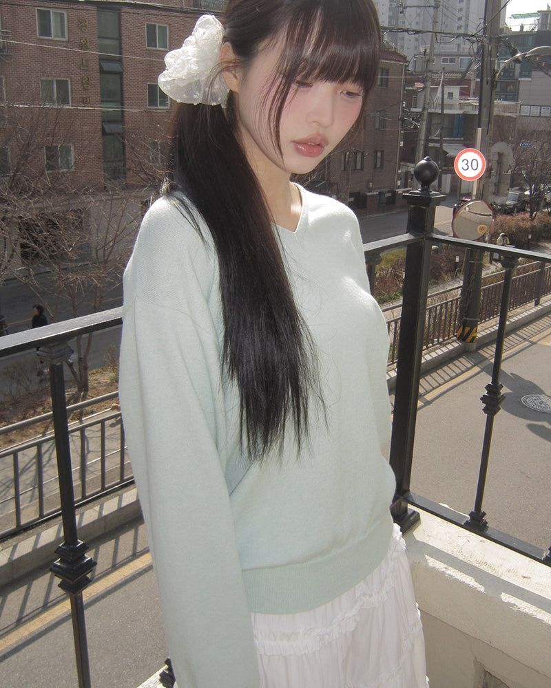 WONDER WONDER(ワンダーワンダー)の「Pruel Basic V-Neck Knit(Tops)」