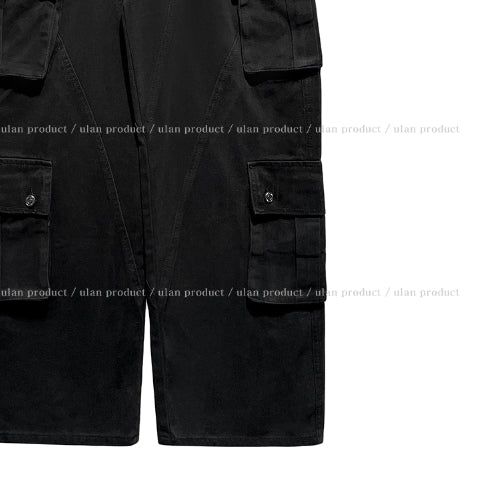 Torti cut stitch denim cargo pants