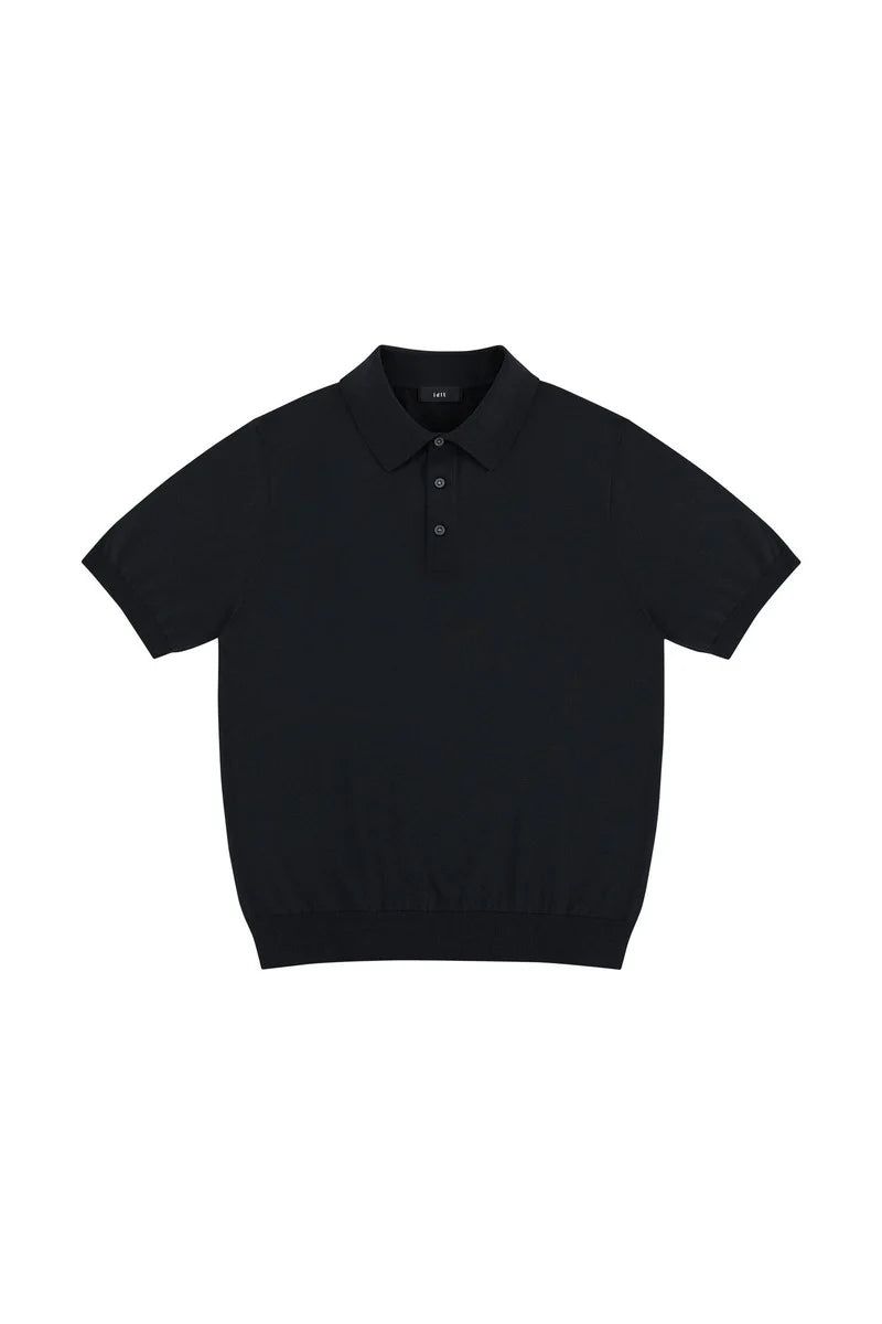 Silk Blend Knit Polo