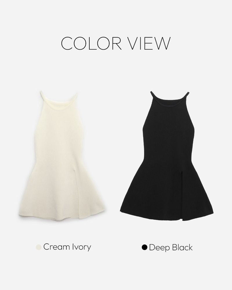 Joa Halter Slit Sleeveless