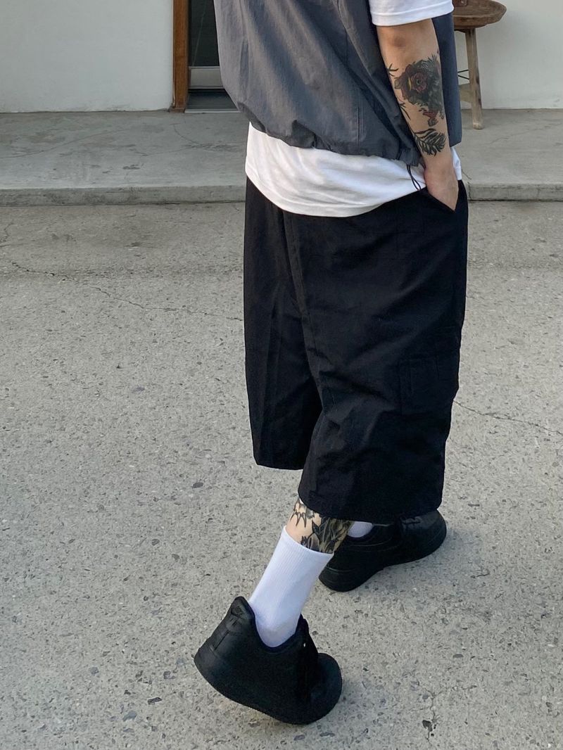 Dome Nylon Cargo Half Pants 3C