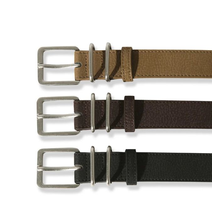 Beaded Matte Leather Belt