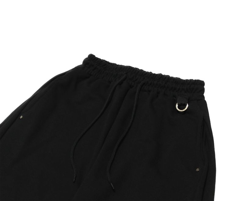 keyring side tuck sweat pants (black)