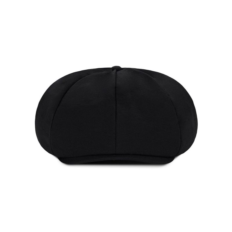 VA Curved Logo Easy Fit Newsboy Cap / Black