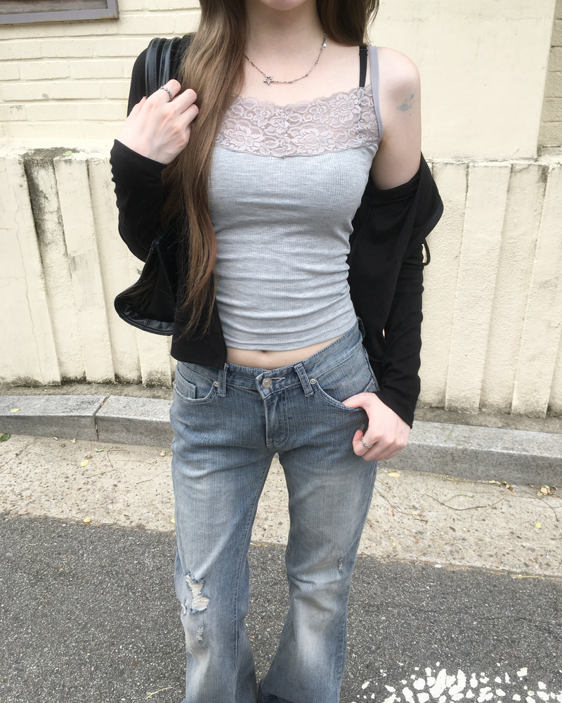 Crop slim hood jumper