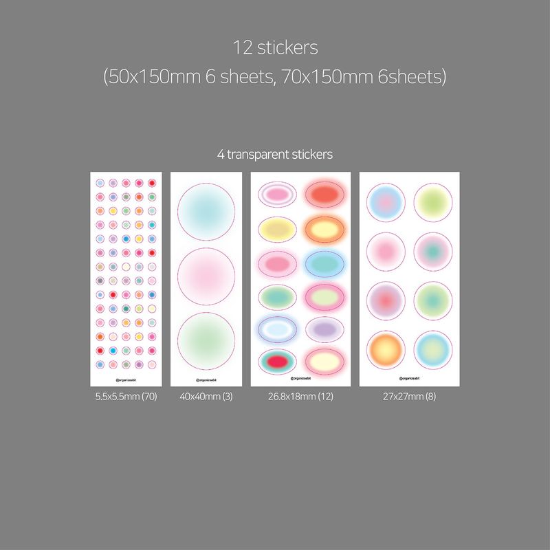 oab blur sticker pack circle